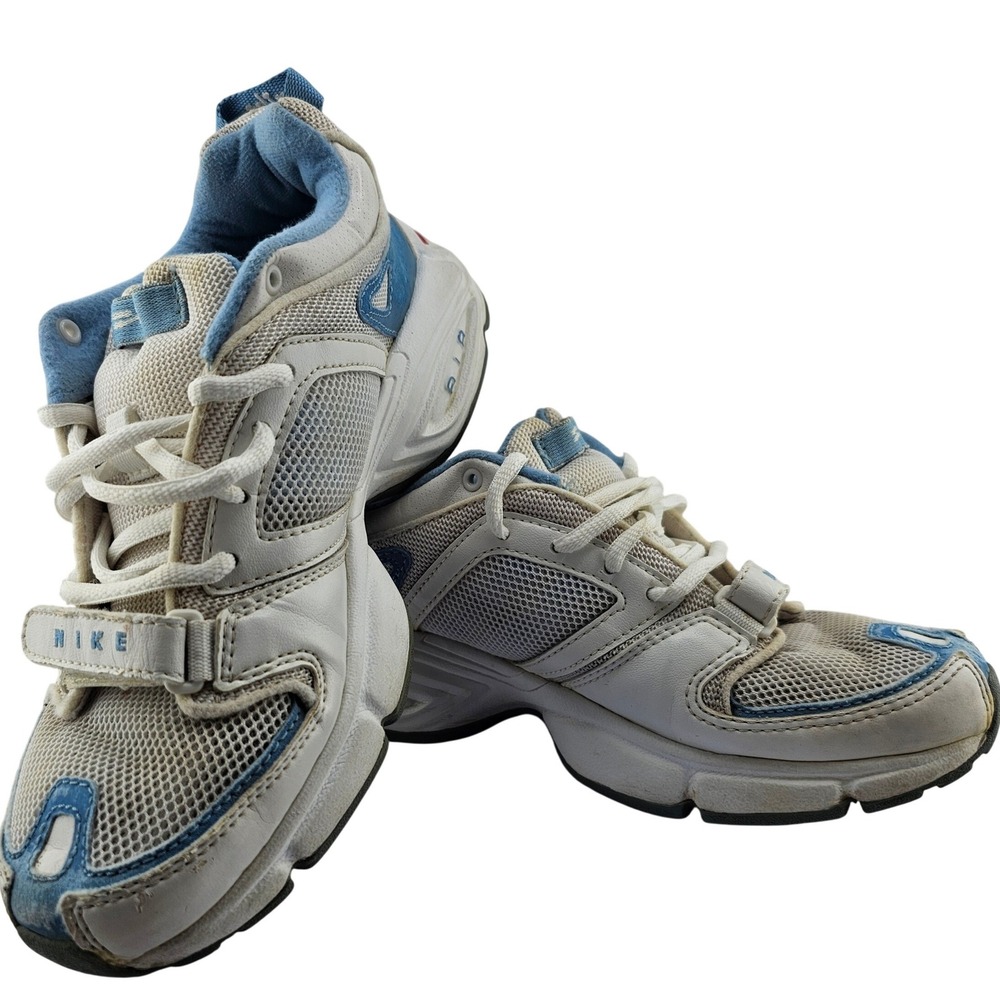 Nike‎ Air Max Tailwind IV Womens Running Shoes White Blue Size 7 US 38 EU GUC